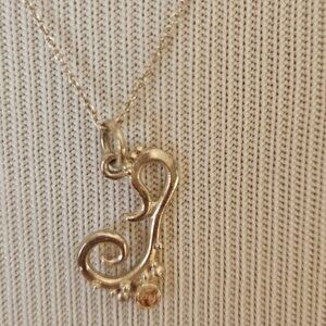 Sterling Silver Letter "T"